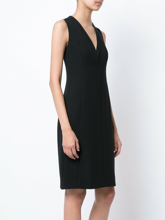 Akris - Black Wool Double-Faced Dress