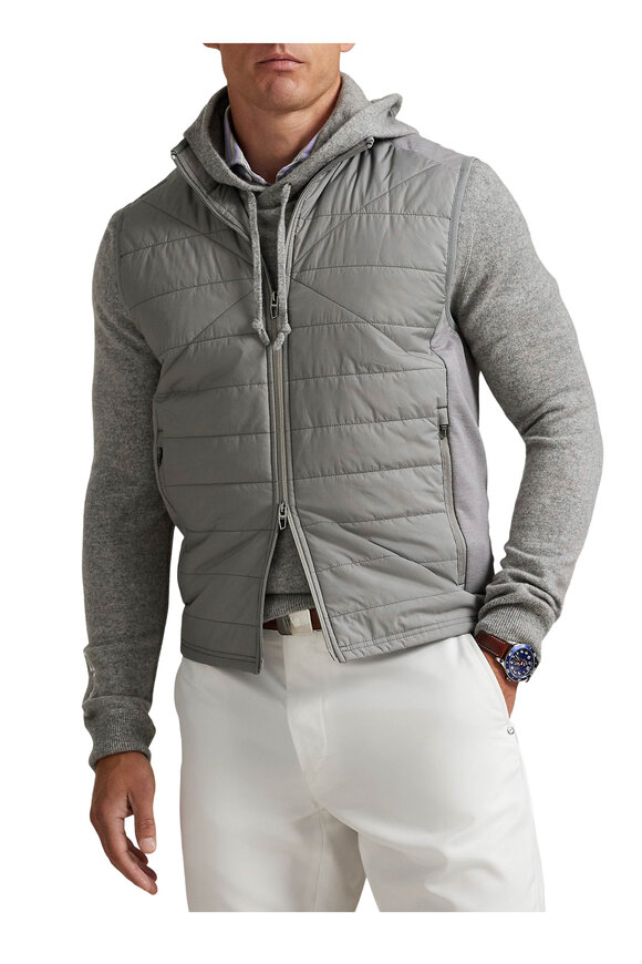 RLX Ralph Lauren Gray Mock Neck Vest - view 4