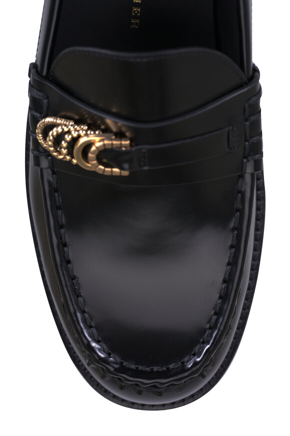 Dorothee Schumacher Subtle Shine Pure Black Leather Loafer - view 6