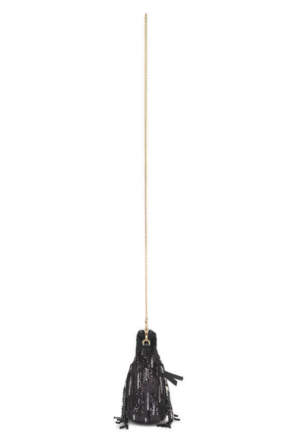 Miu Miu Mini Wander Black Sequin Top Handle Bag - view 3