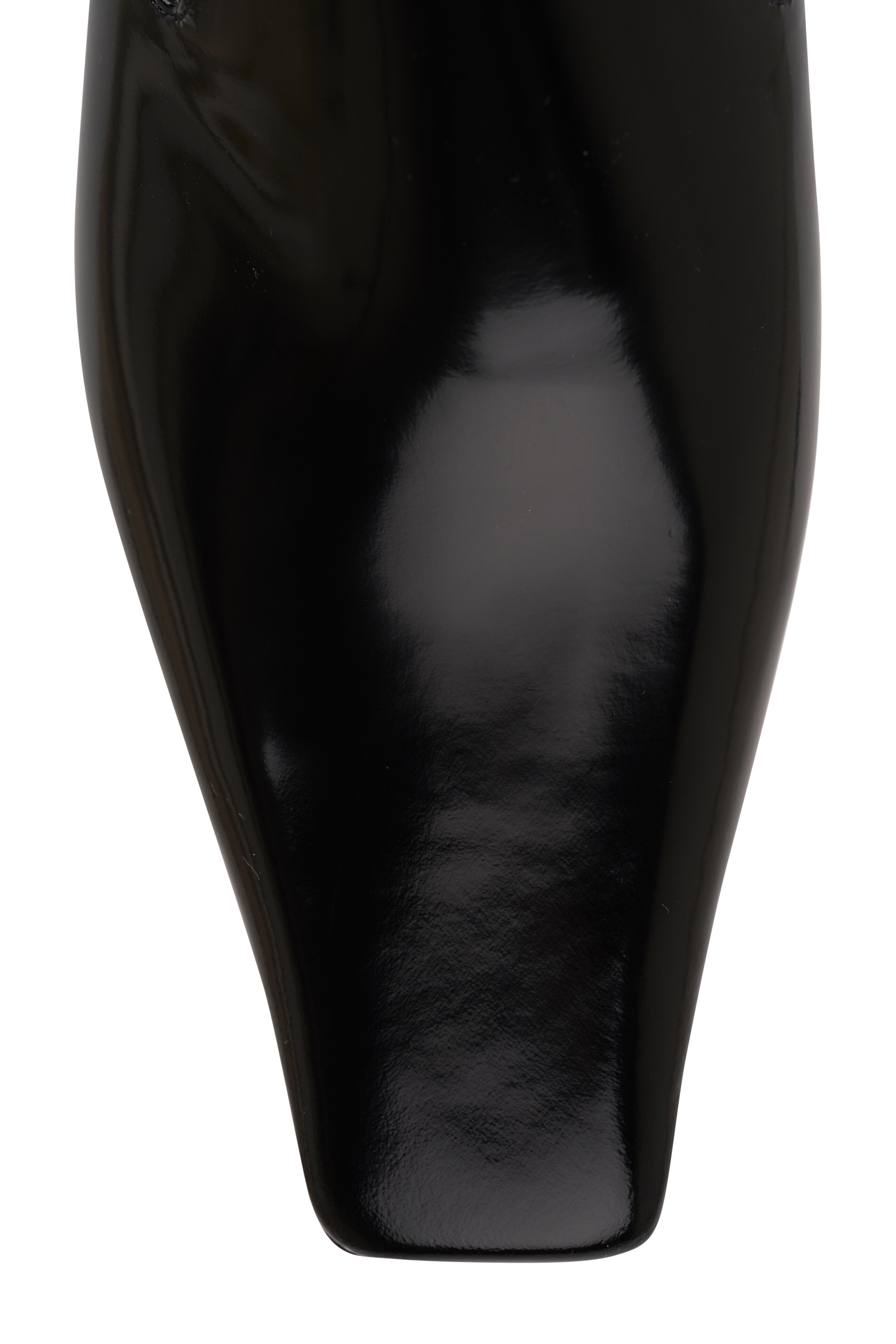 Khaite - Marfa Black Patent Leather Mule, 40mm