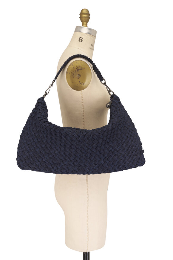 Naghedi Medium Porto Half-Moon Double Weave Shoulder Bag - view 5