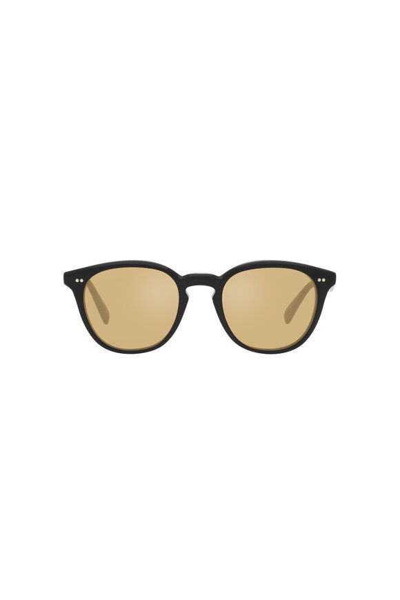 Oliver Peoples Desmon Sun Black & Yellow Sunglasses - view 1