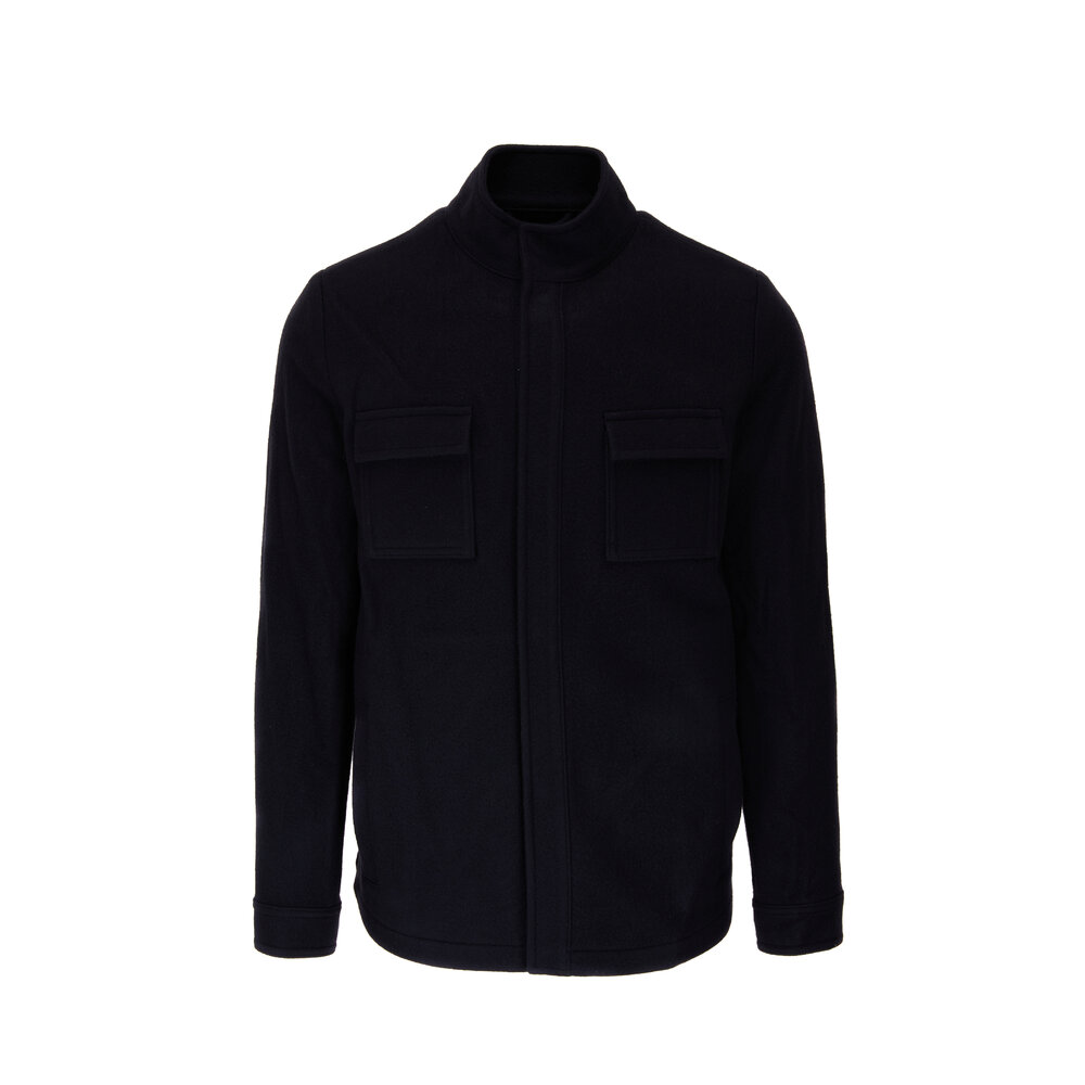 Peter Millar - Midnight Wool & Cashmere Shirt Jacket