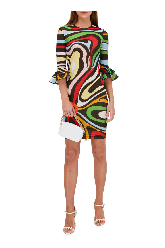 Pucci - Multicolor Abstract Print Bodycon Dress