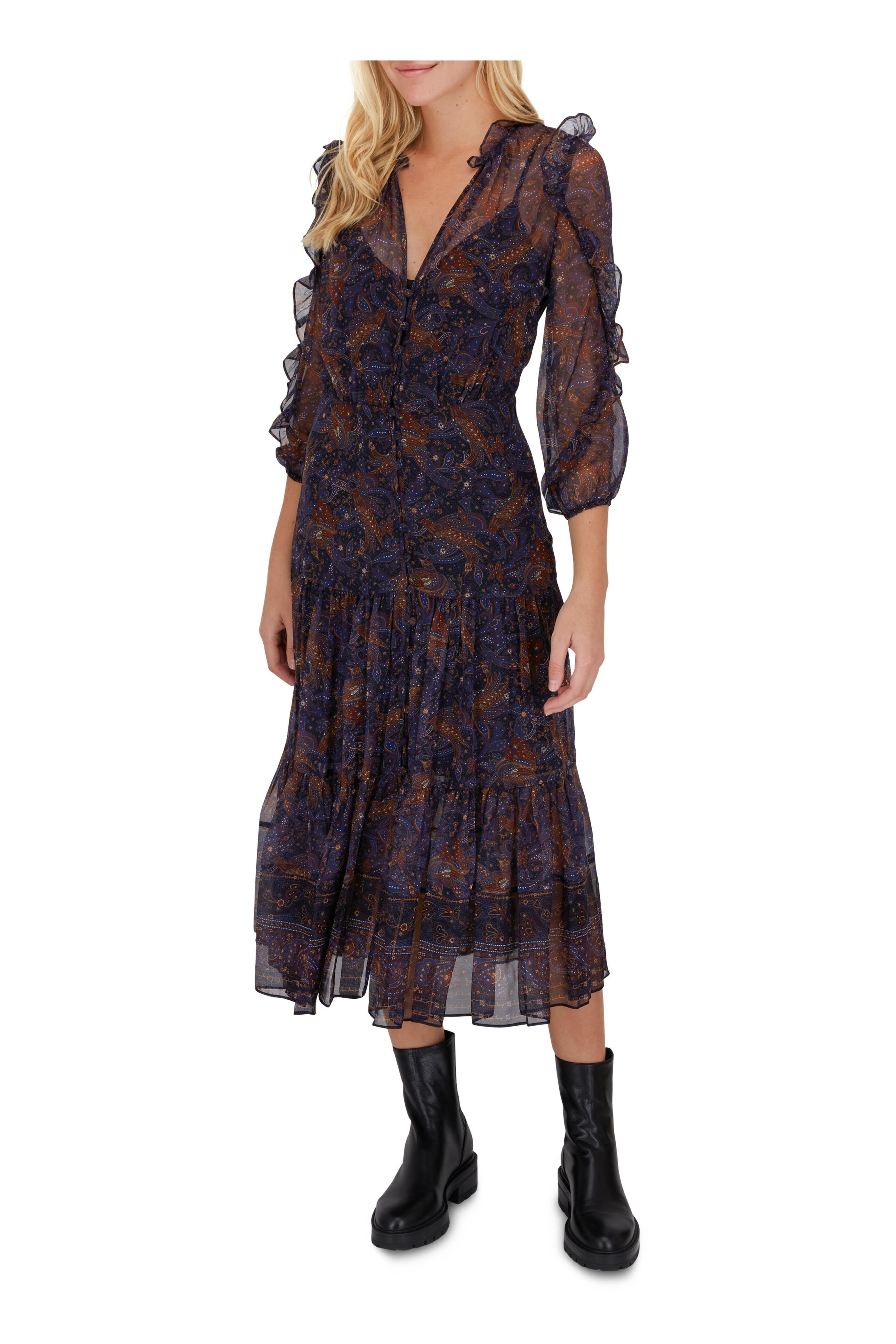 Aquazzura - St. Honore Black Leather Combat Boot