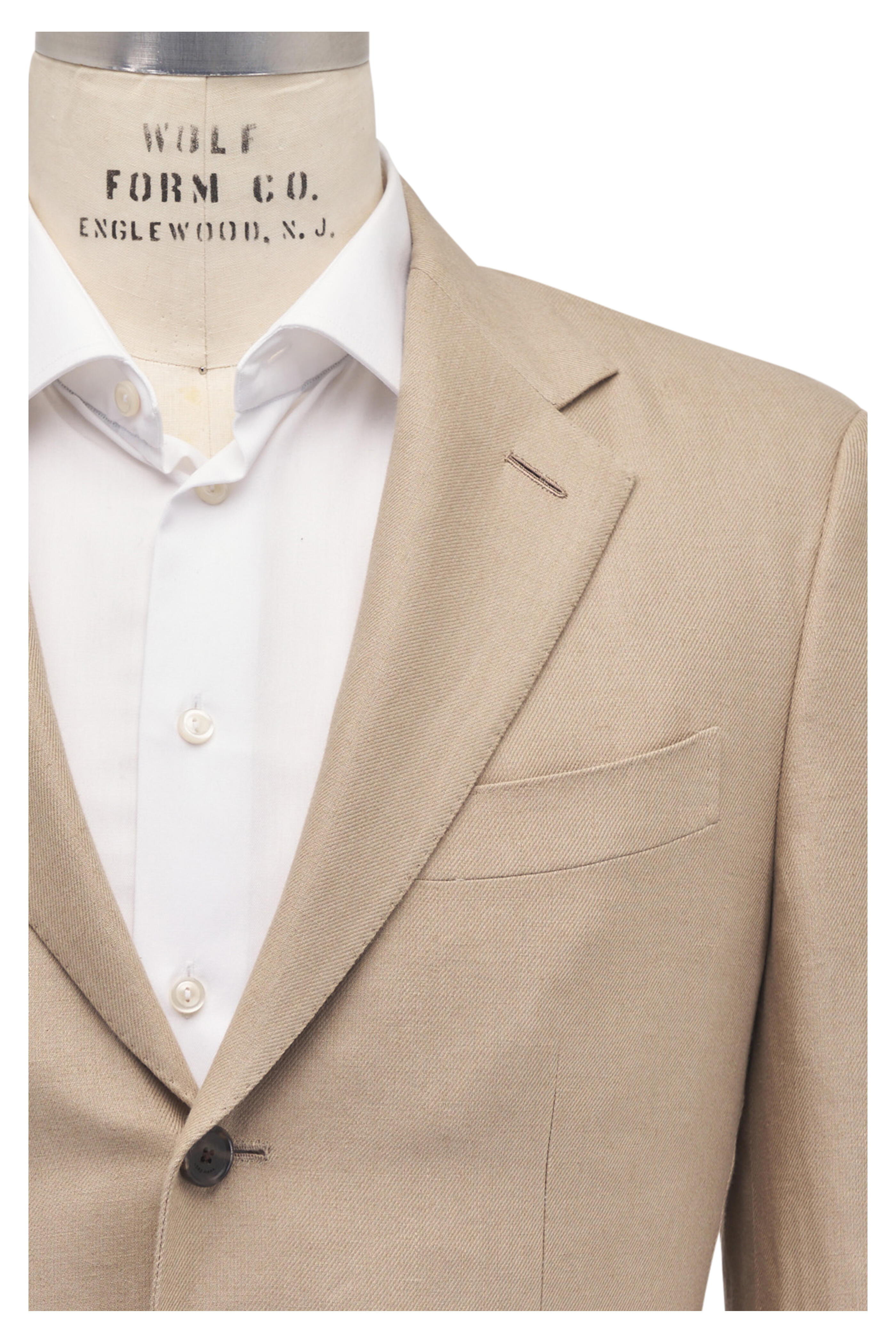 Loro Piana - Torino Elmwood Beige Linen Jacket