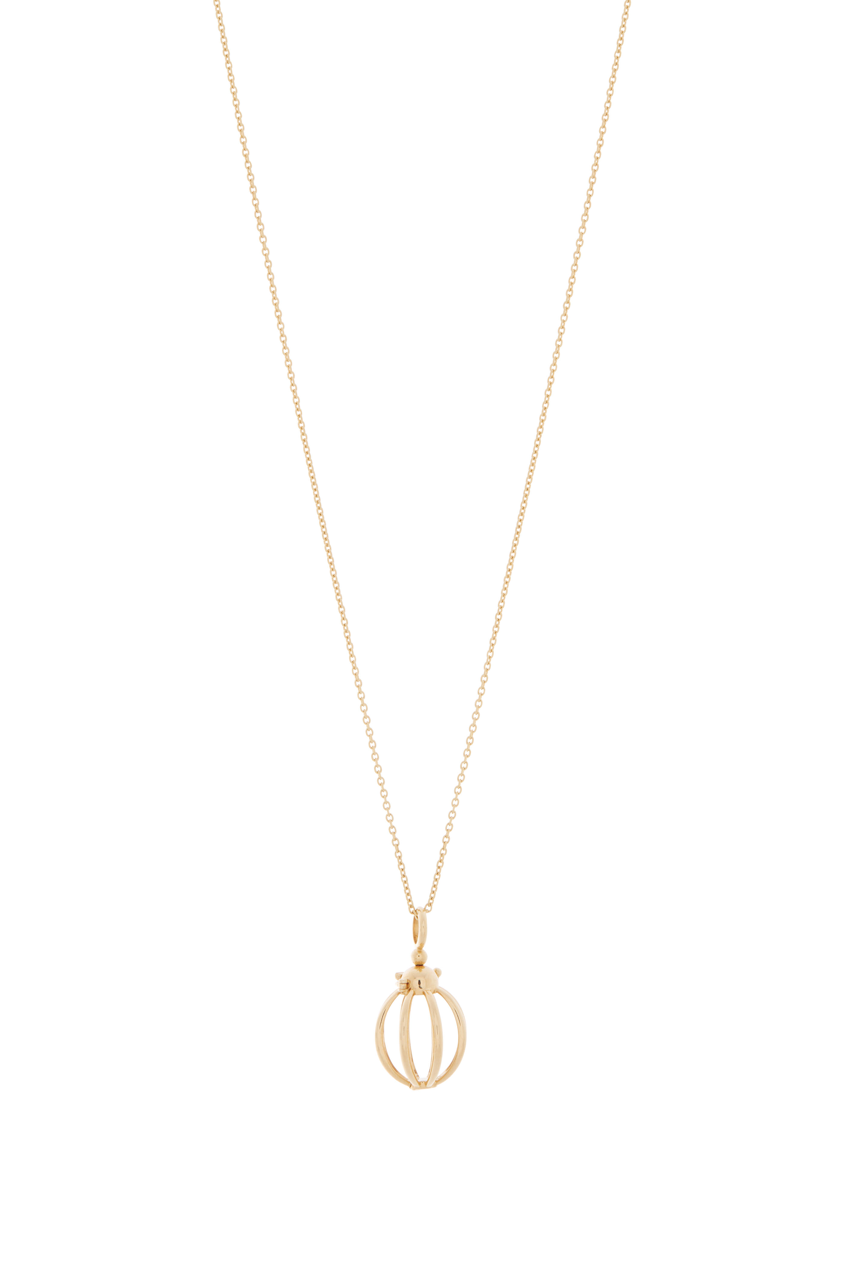 Katherine Jetter - Yellow Gold Small Cage Necklace