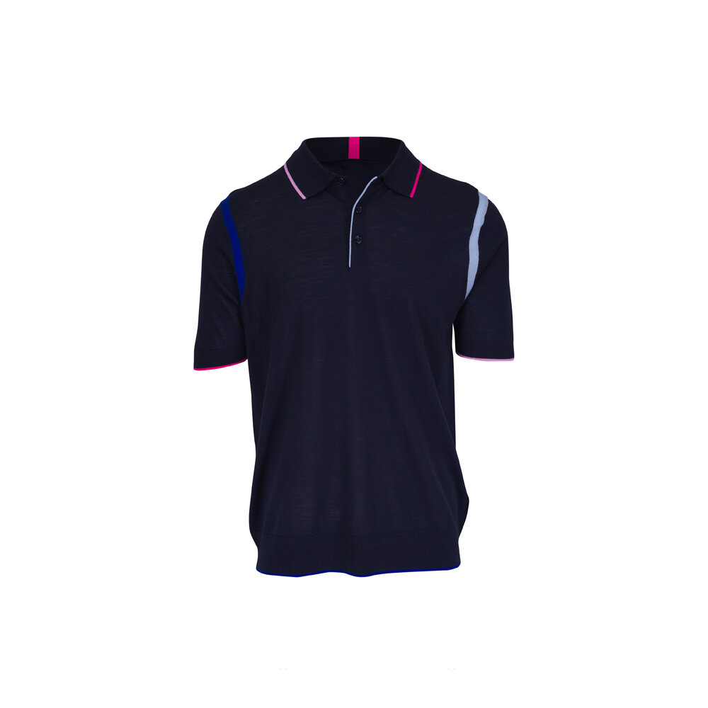 G/Fore - Twilight Multicolor Fine Gauge Wool Polo