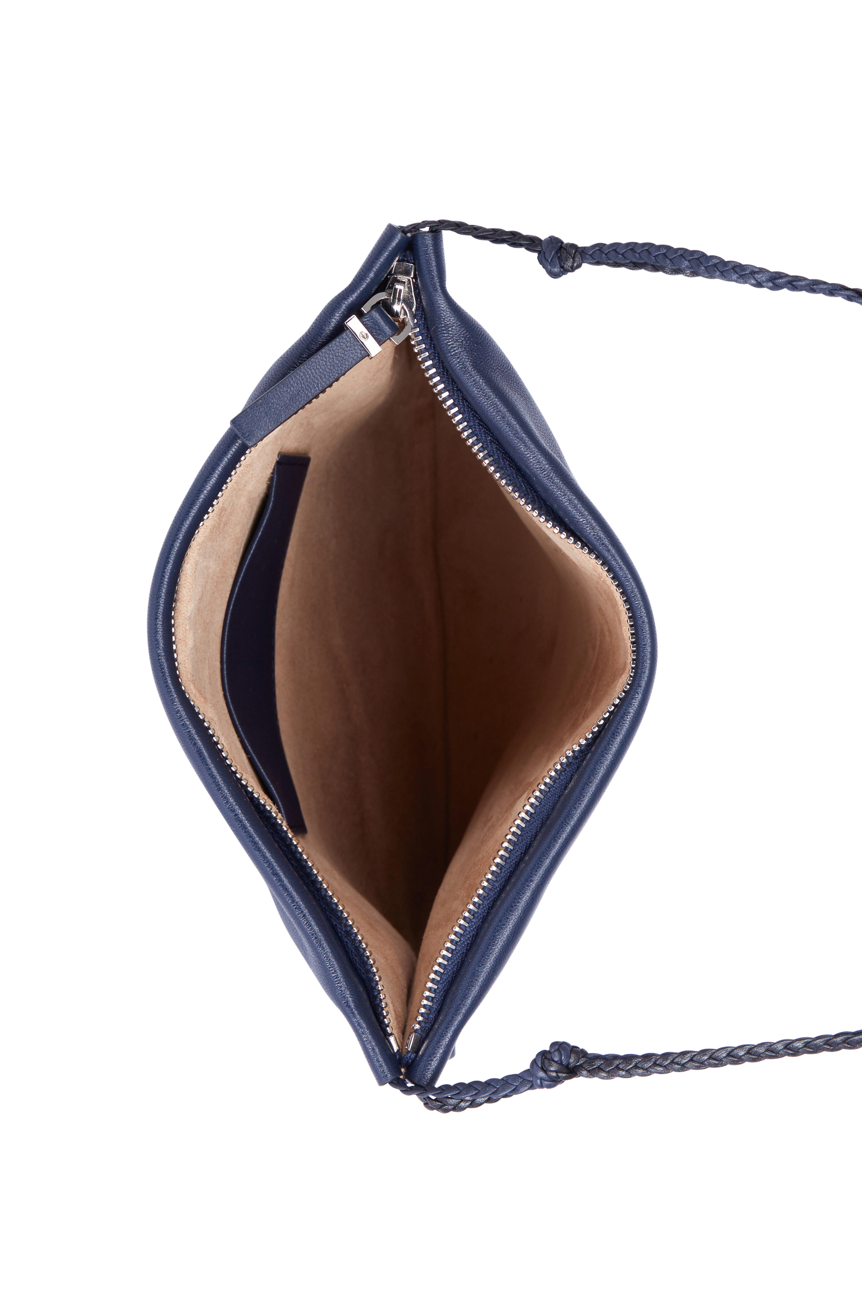 The Row Navy Blue Leather Medicine Pouch Mitchell Stores