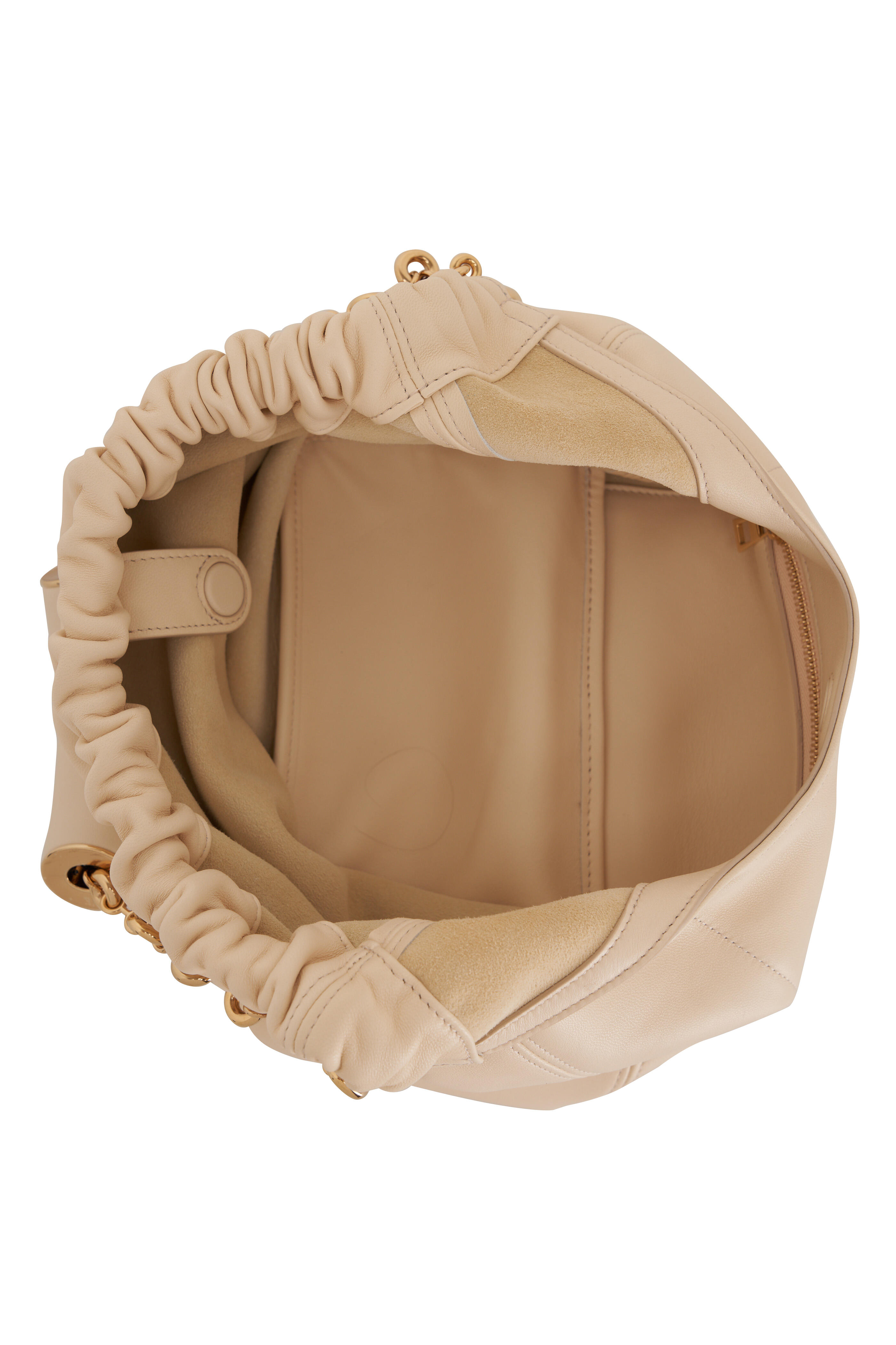Loewe - Small Squeeze Chalk Leather Shoulder Bag