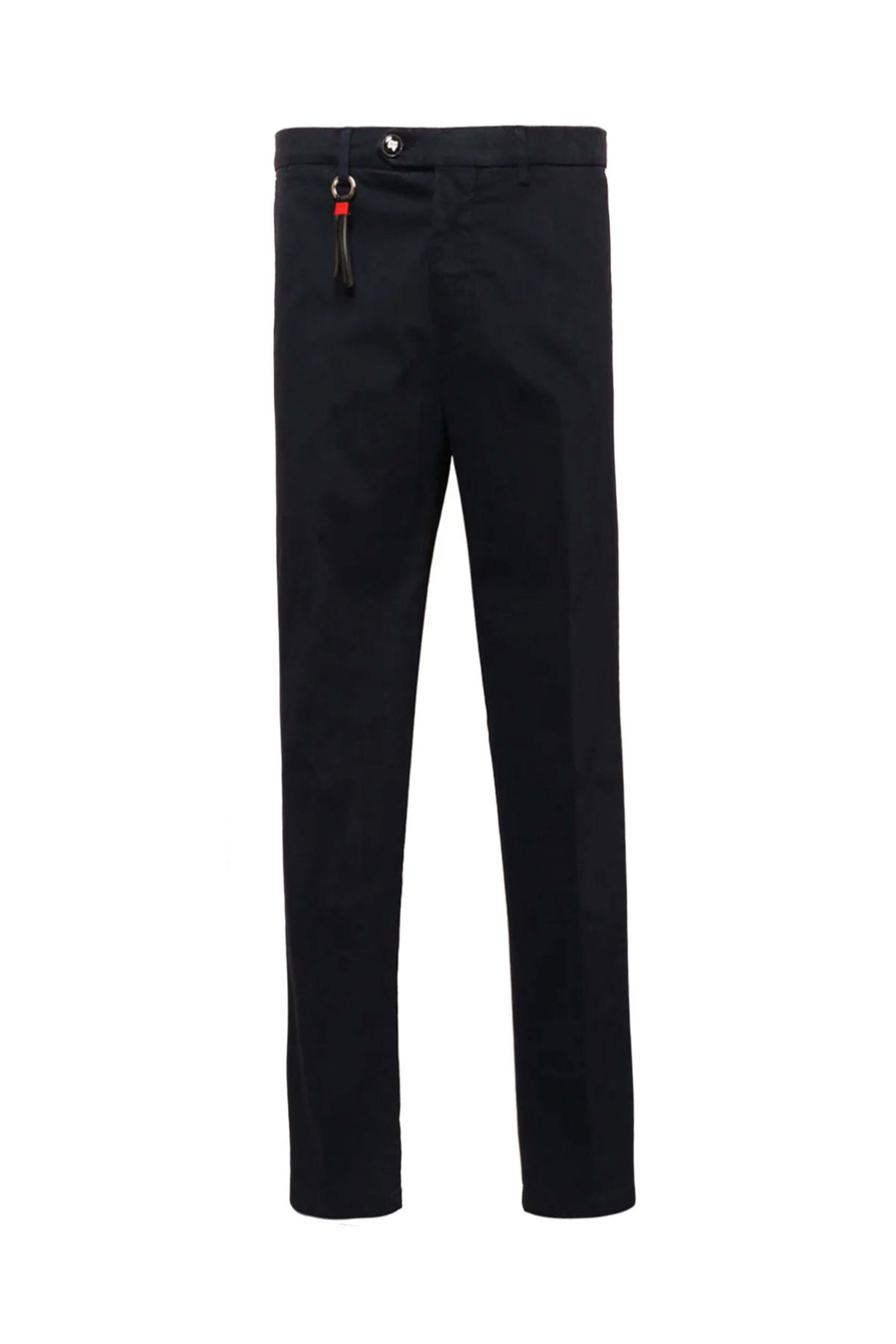 Marco Pescarolo - Semi Dress Flat Front 5 Pocket Pant in Navy