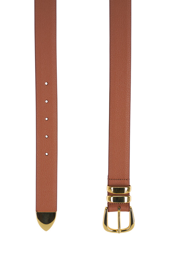 Anderson's Cassie Camel Grained Leather Belt - view 2