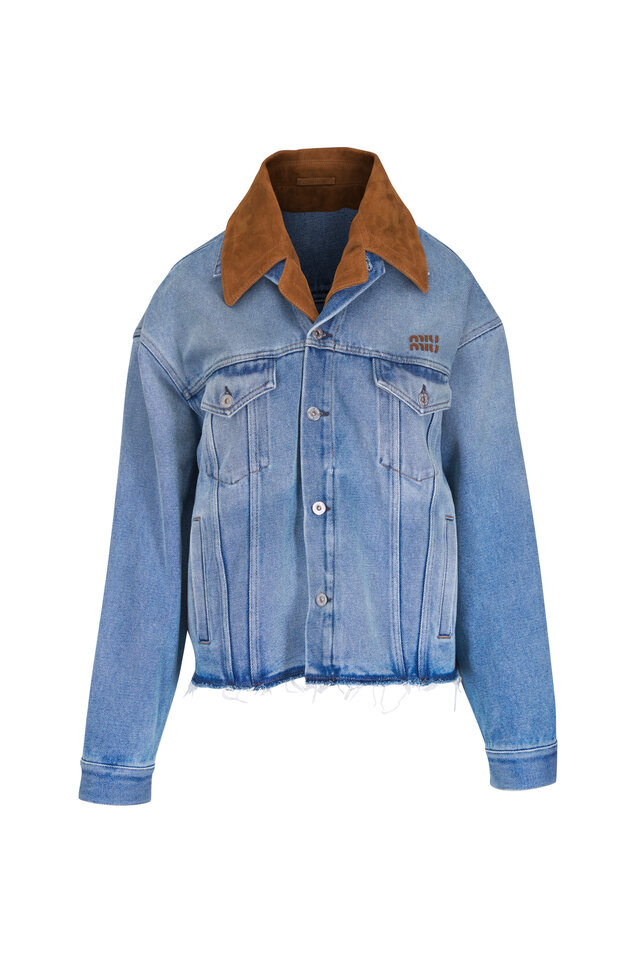 Miu Miu - Old Twill Bomber Jacket | Mitchell Stores