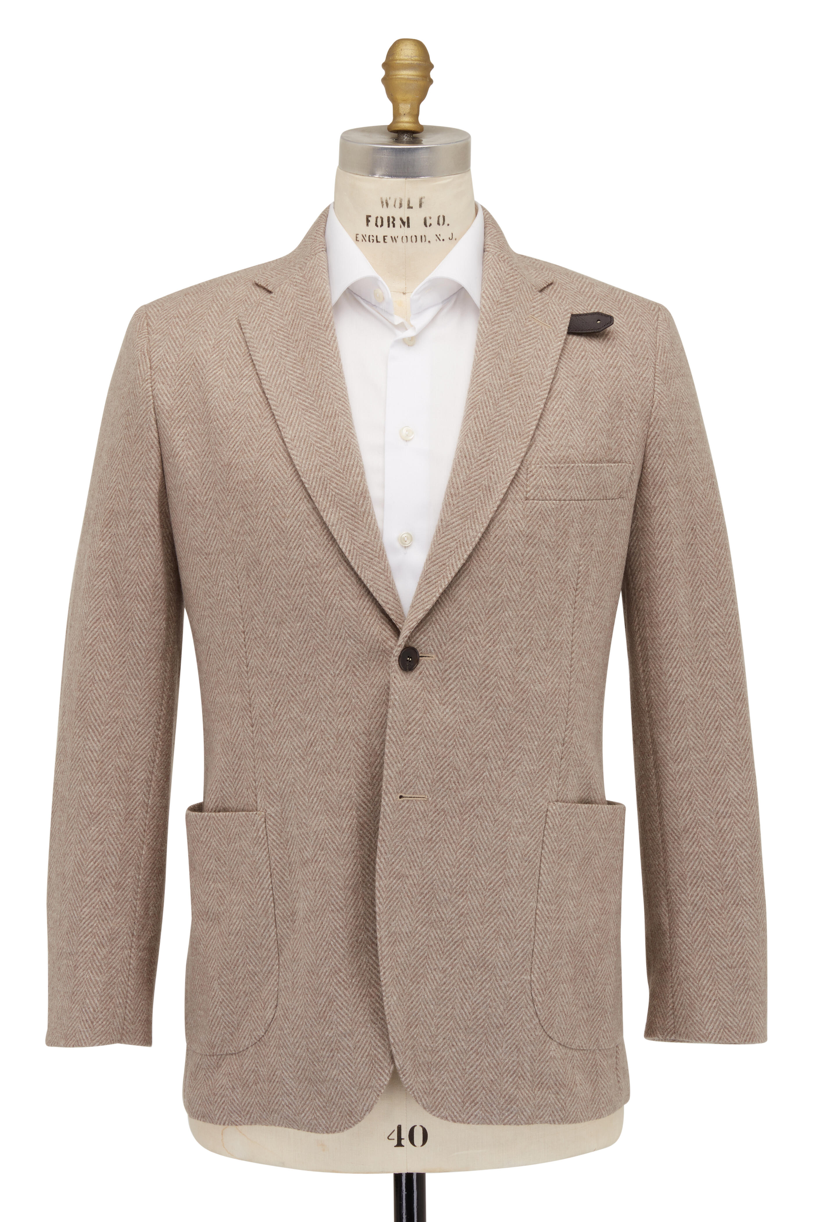 Brioni - Teak & Beige Cashmere Sportcoat