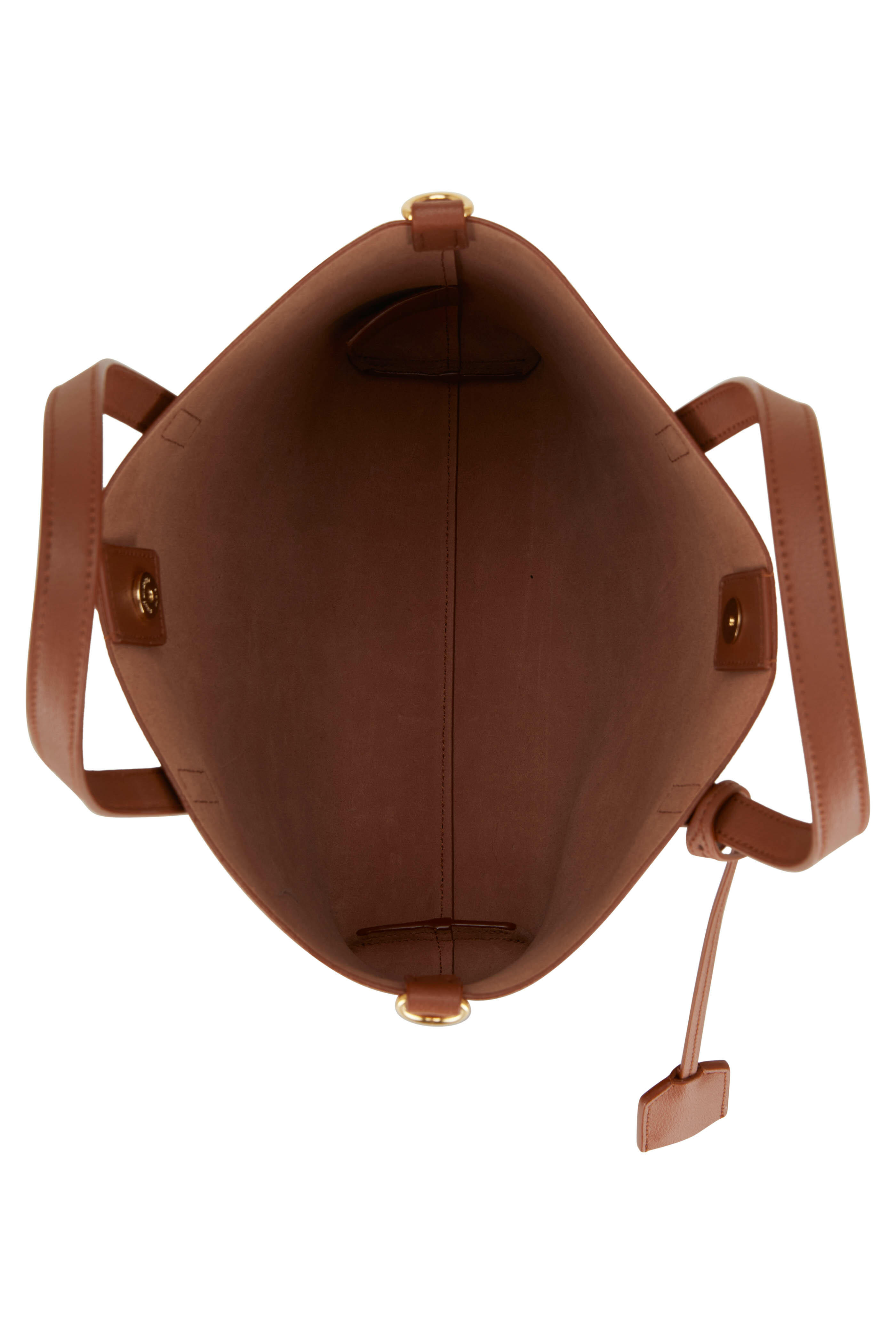 Saint Laurent - North South Brick Leather Shopping Tote