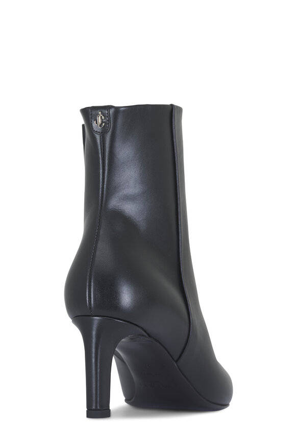 Jimmy Choo Frankie Black Leather Ankle Boot, 65mm - view 3