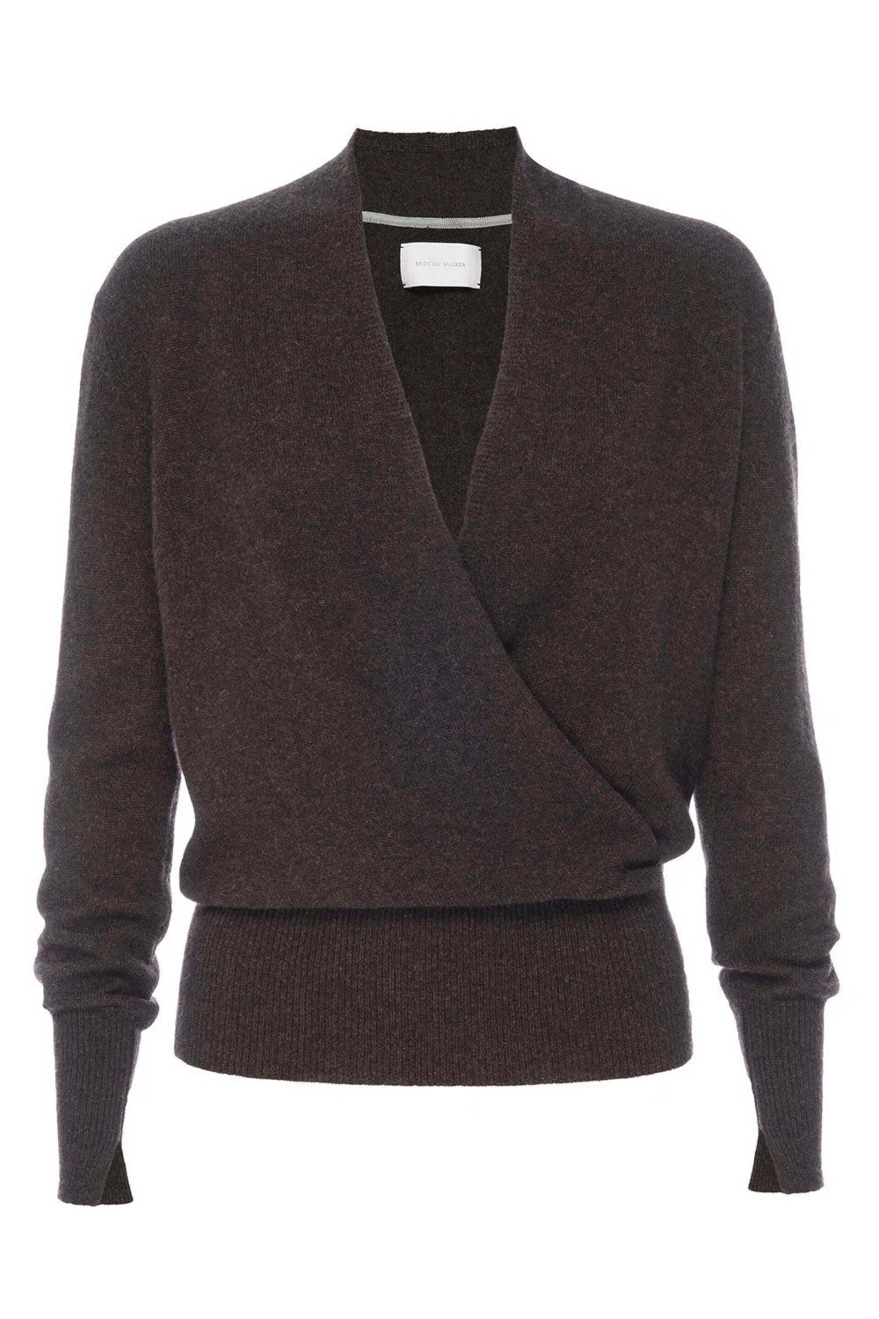 Brochu Walker - Carob Melange Phinneas Wrap Sweater