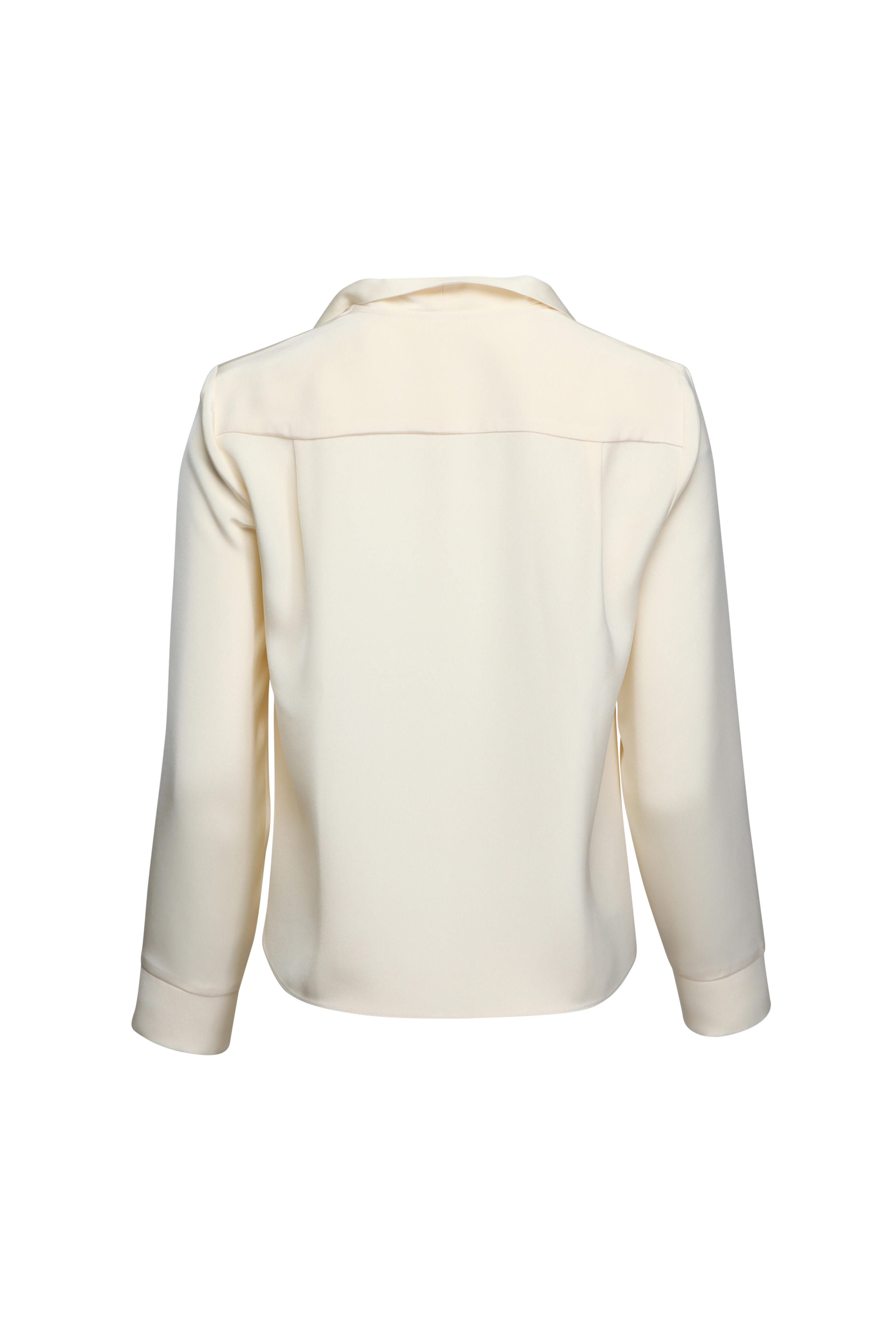 Peter Cohen - Cuff French Vanilla 4-Ply Silk Blouse