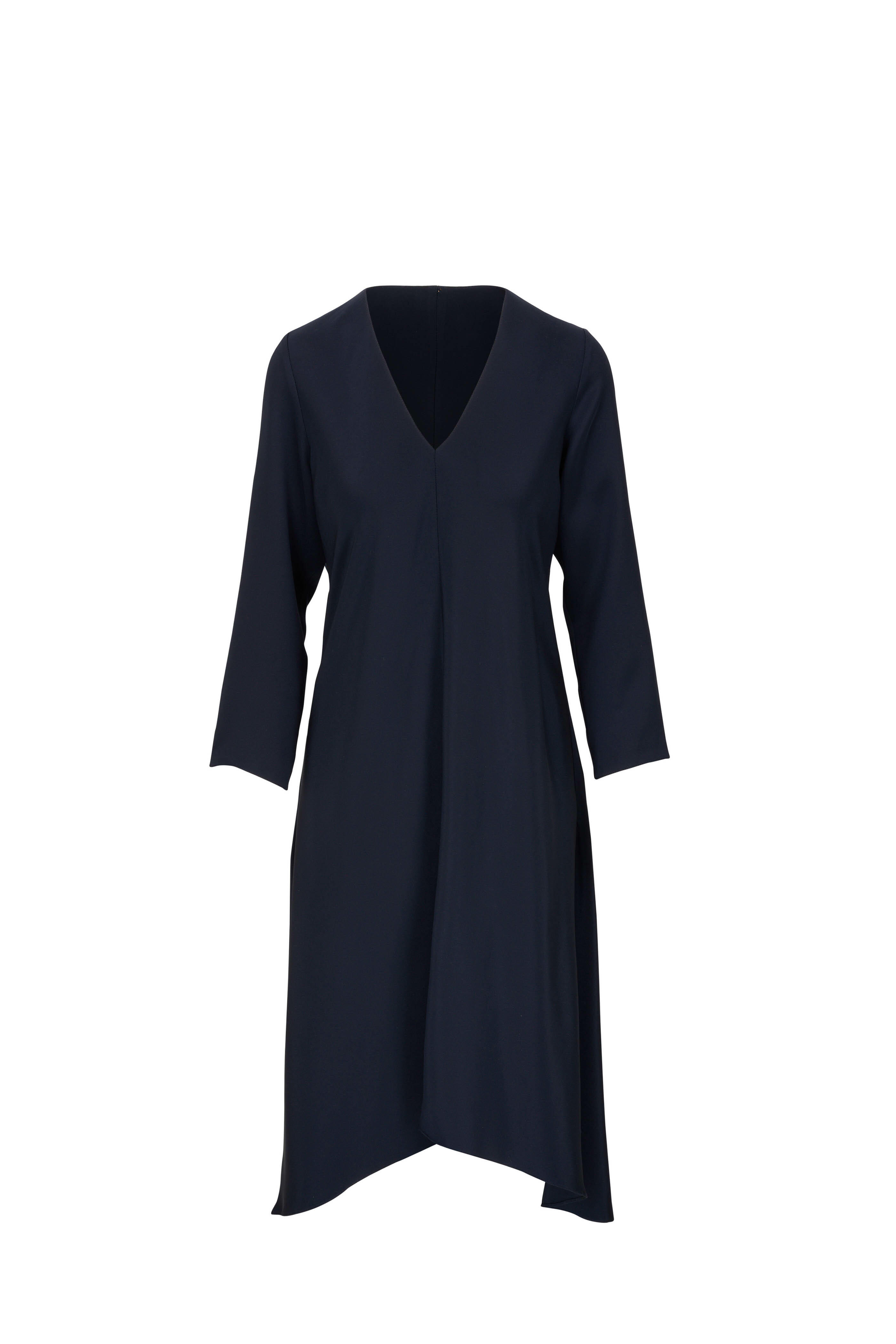 Peter Cohen - Byrd Navy Four Ply Silk Dress | Mitchell Stores