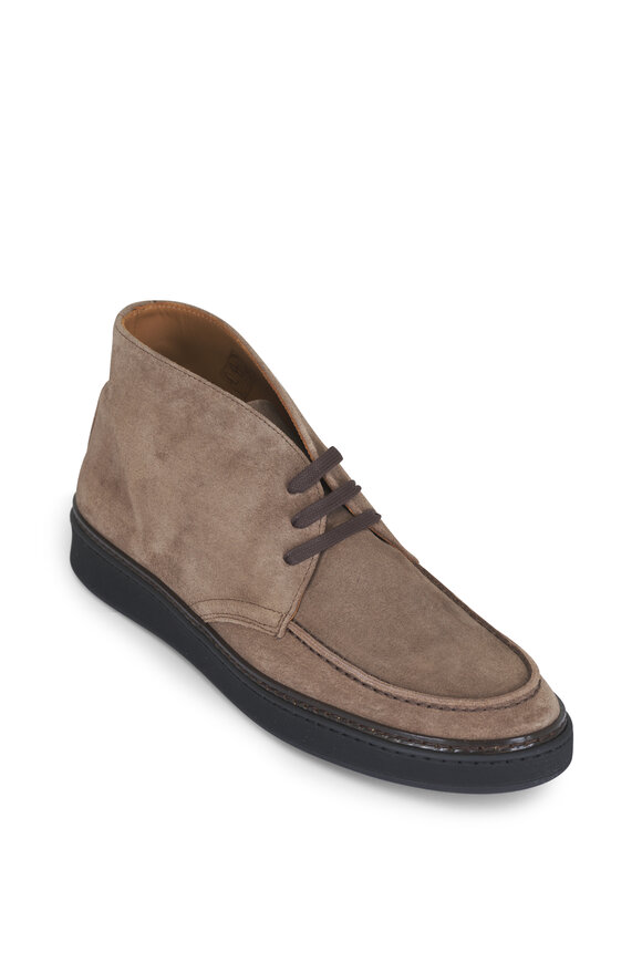 Aquatalia Bronte Taupe Suede Ankle Boot - view 1