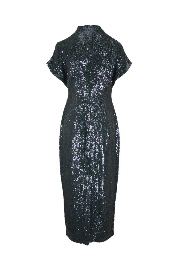 Lela Rose Stella Sage Sequin Midi Dress - view 3