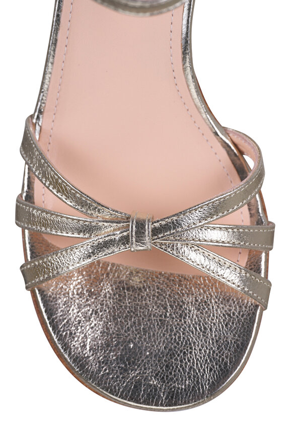 AGL Clio Sand Leather Crisscross Sandal, 65mm - view 5