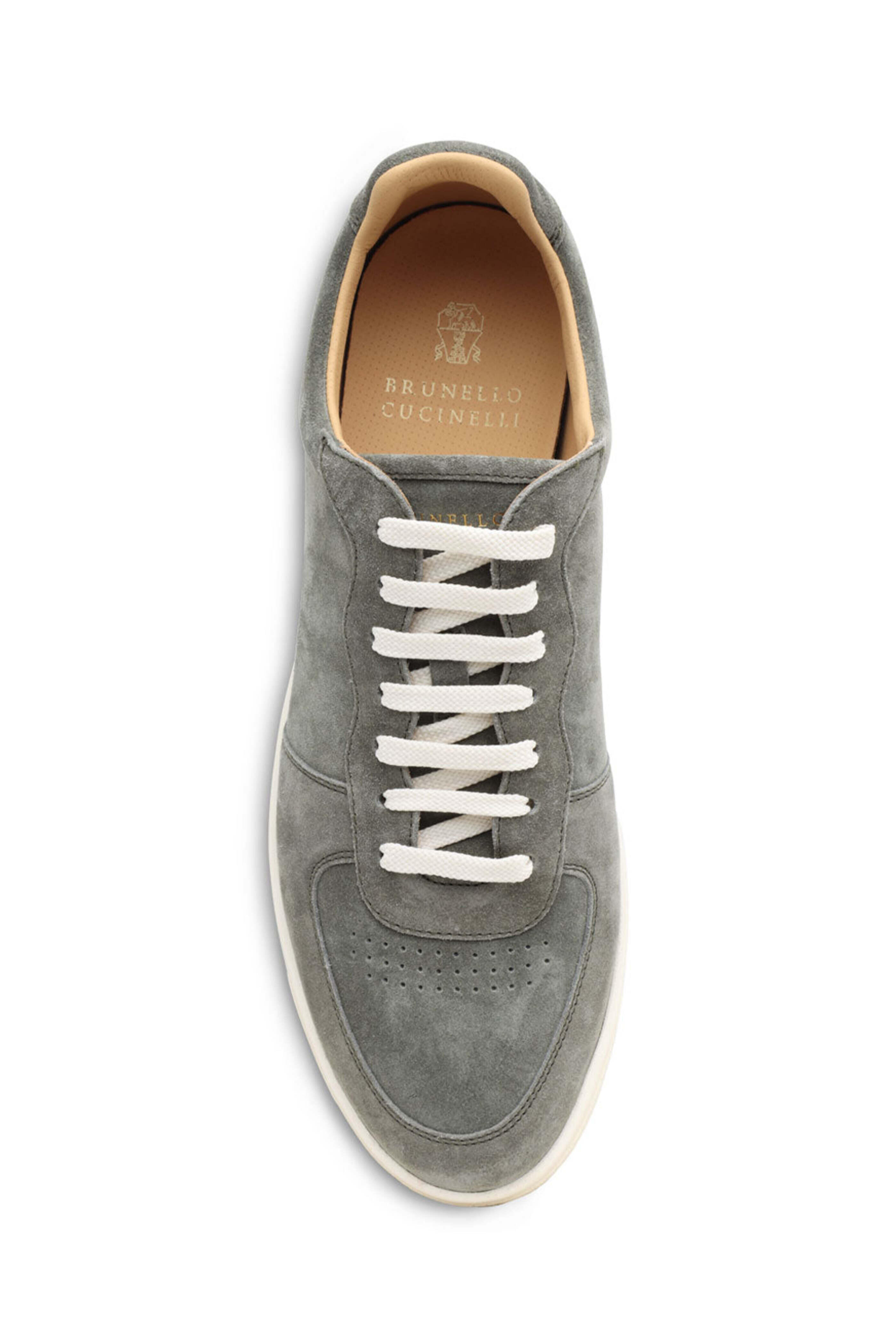 Brunello Cucinelli - Suede Hybrid Sneaker in Olive Green