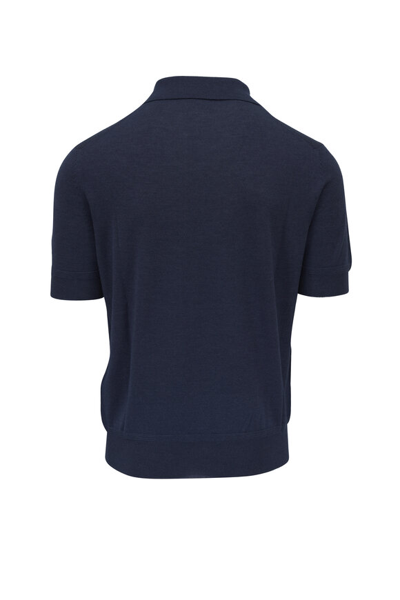 Tom Ford - Midnight Blue Cashmere & Silk Polo