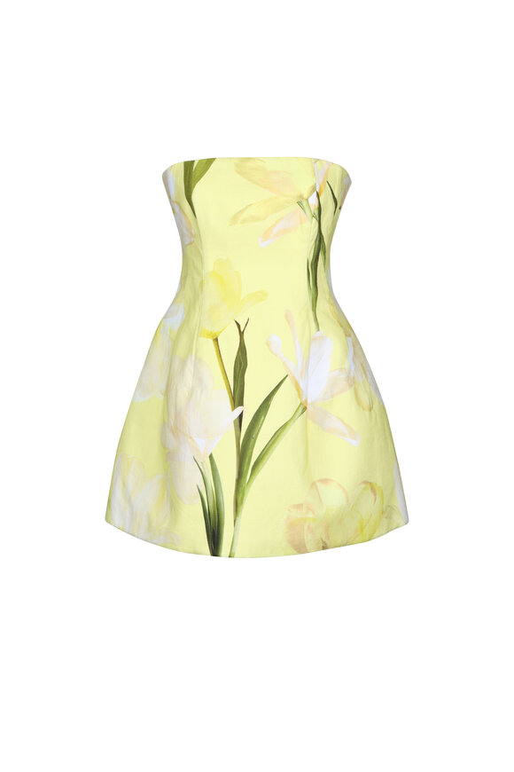 Cara Cara Lillian Lemon Ines Strapless Mini Dress