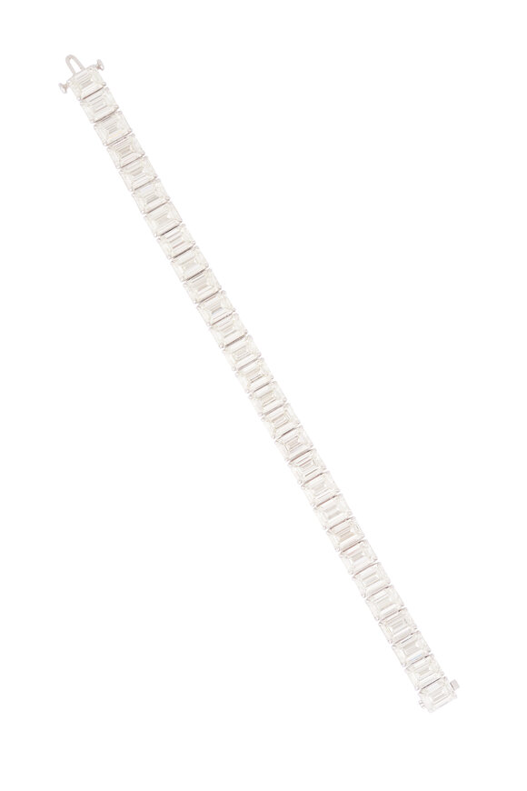 Louis Newman Platinum Diamond Bracelet - view 1