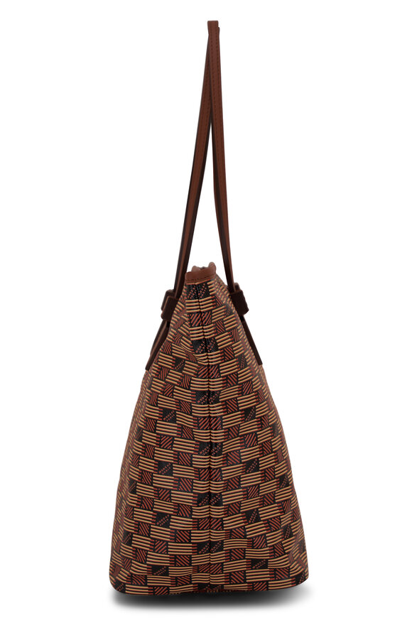 Moreau Paris - Medium Saint Tropez Beige & Brown Monogram Tote 