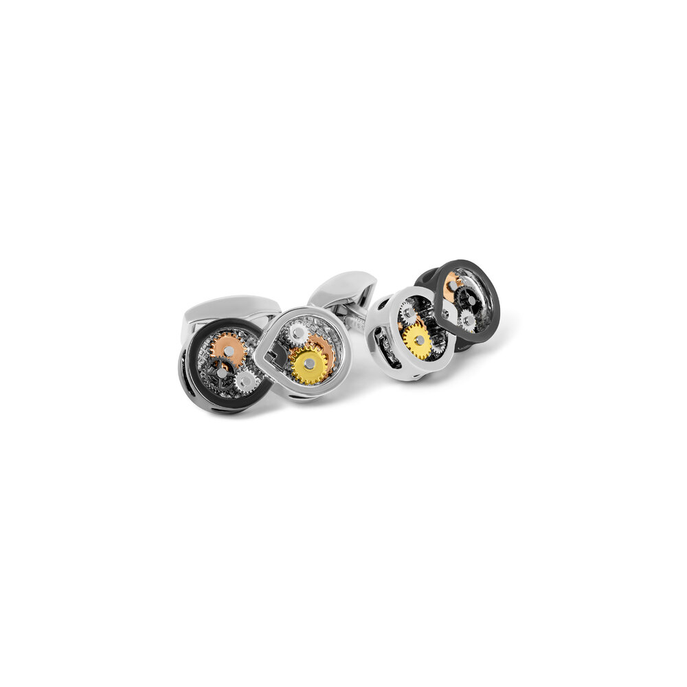 Tateossian - Infinity Multicolor Gears Cufflinks