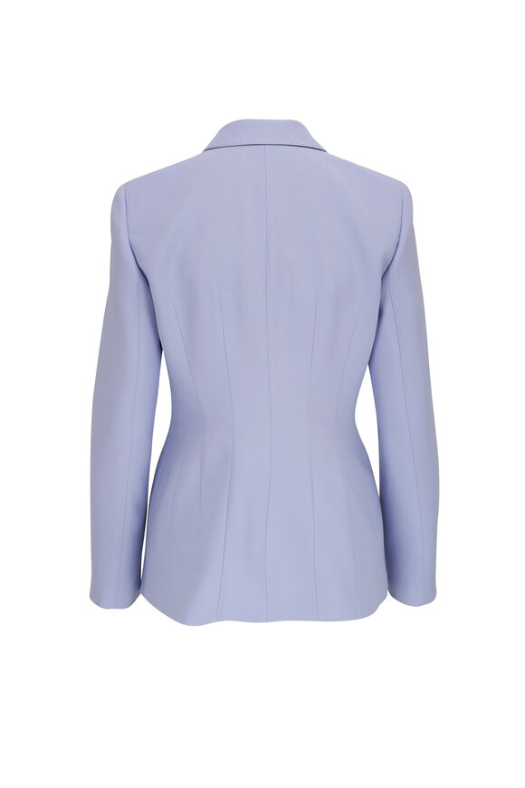 Lafayette 148 New York - Wild Bluet Wool & Silk Crepe Single Button Blazer 