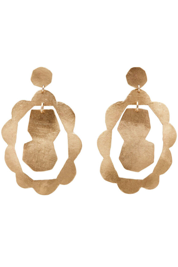 Julie Cohn Design Scallop Mobile Bronze Earrings