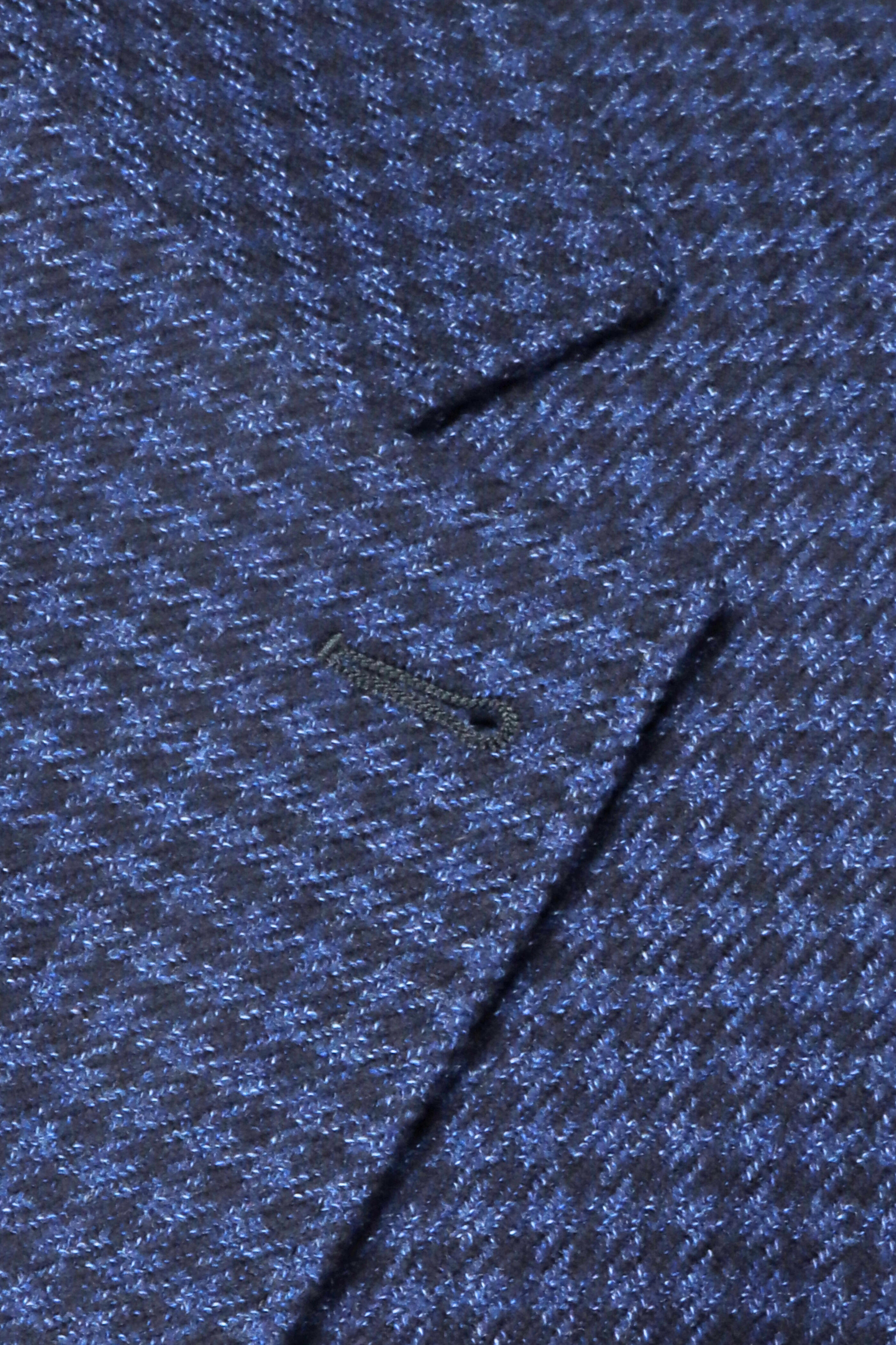 Brunello Cucinelli - Navy & Blue Houndstooth Sportcoat