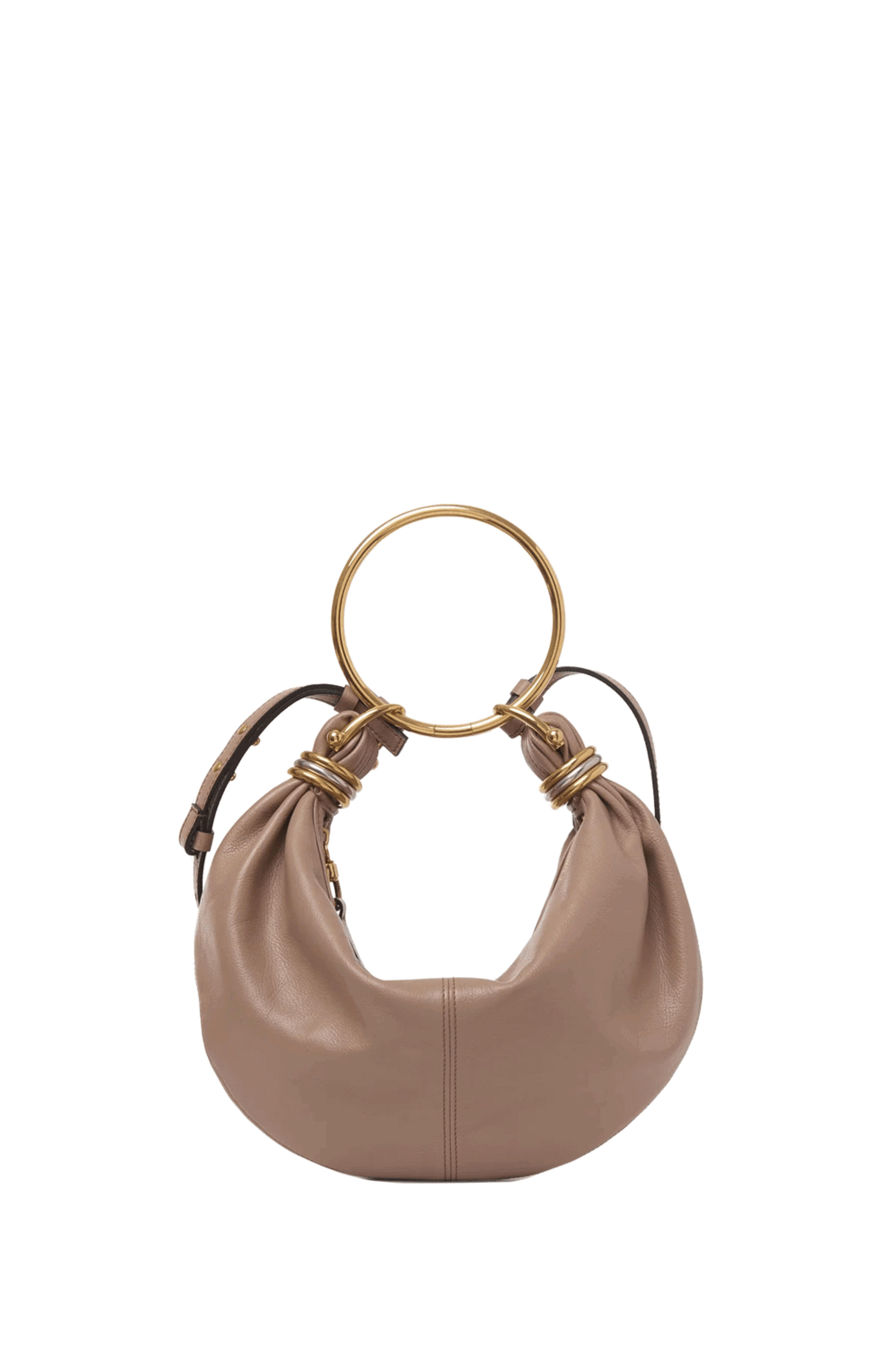 Chloé - Small Bracelet Woodrose Leather Hobo Bag