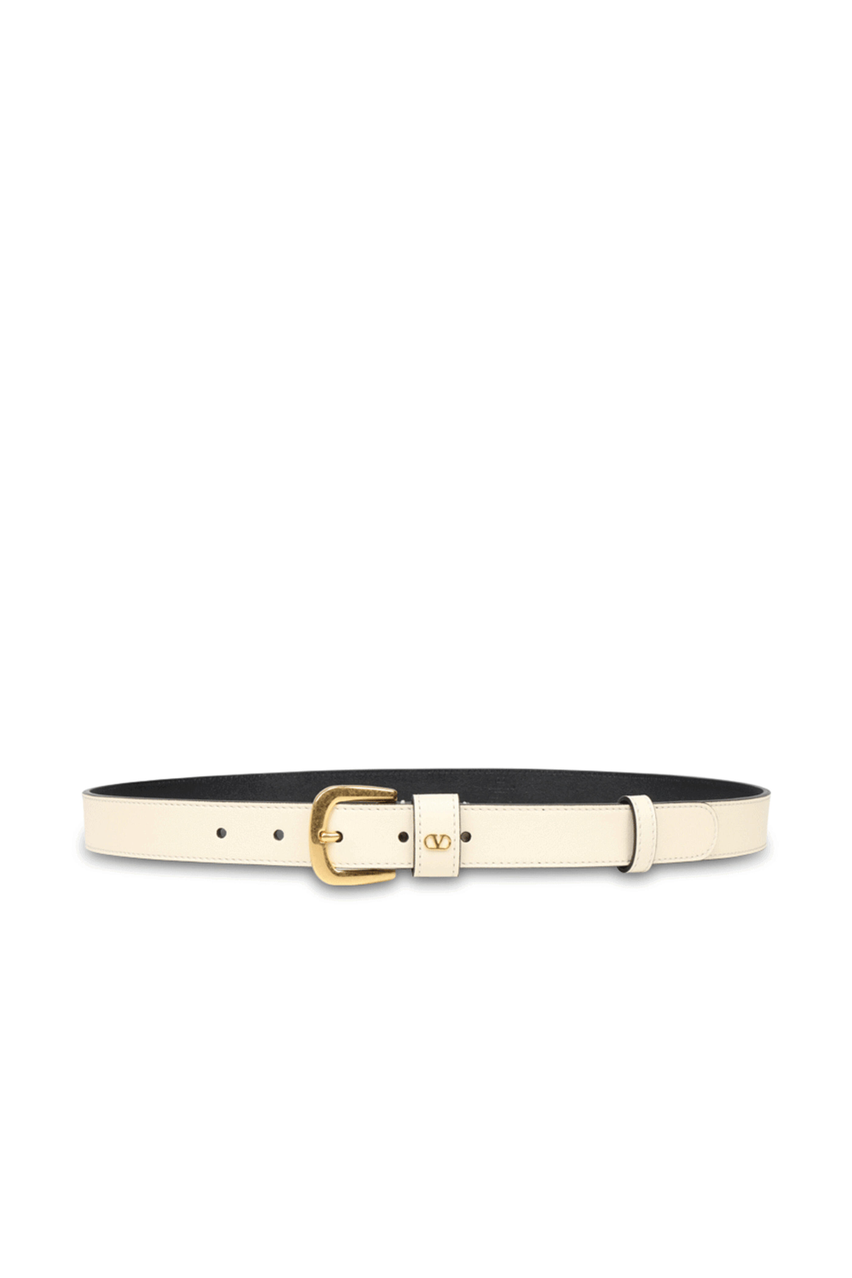 Valentino Garavani - Mini Belt Box Logo in Butter White