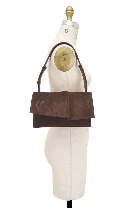 Christian Louboutin Cosmetic Small Baggy Suede Shoulder Bag - view 5
