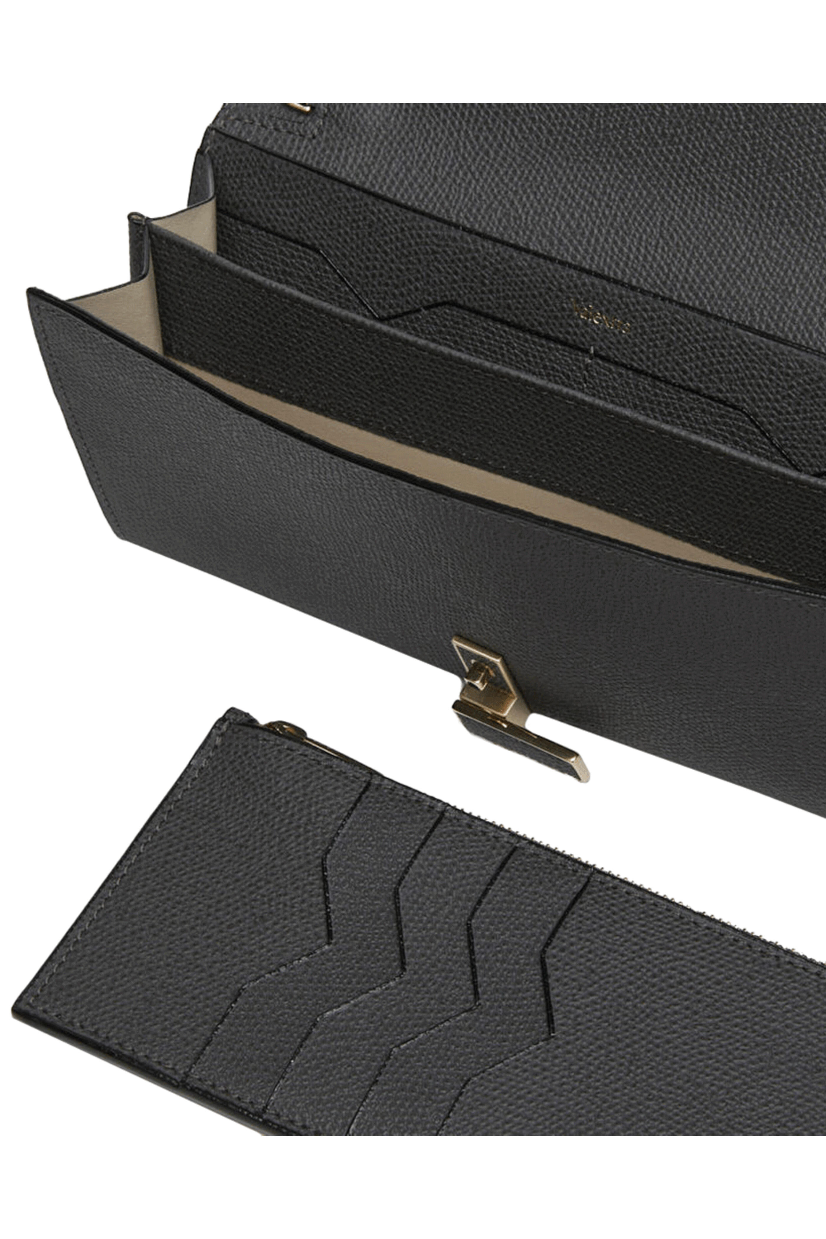 Valextra - Portafglio Continental Fumo Londra Shoulder Bag