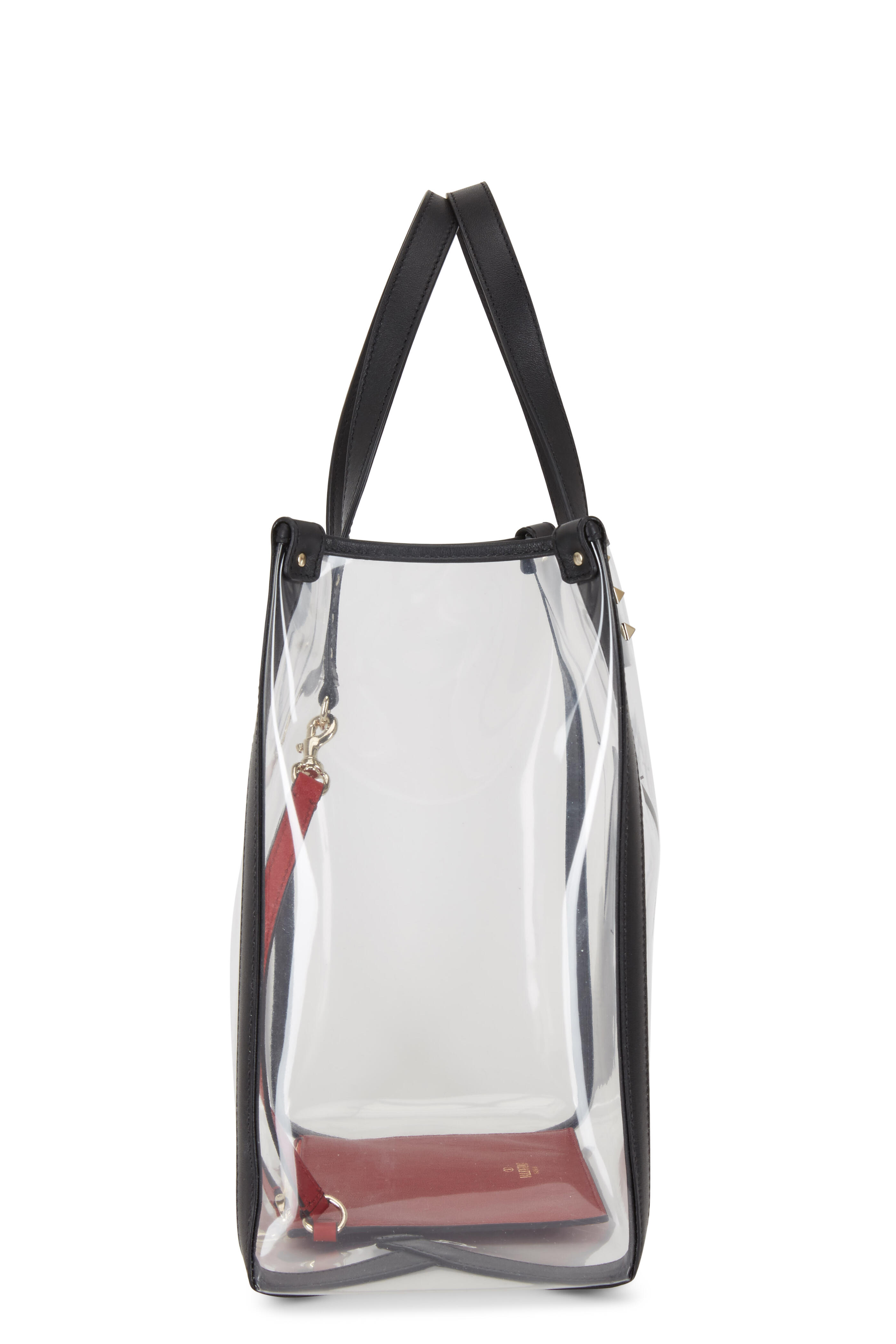 Fashion Men Women's Transparent Shoulder Bag PVC Clear Tote Bag