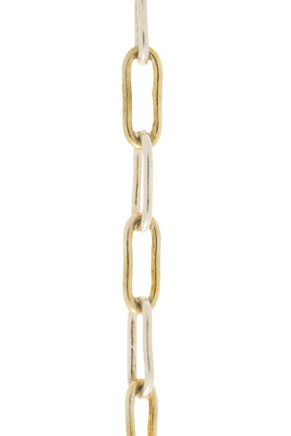 Cristina V. - Safety Pin Two Tone Polished Bracelet