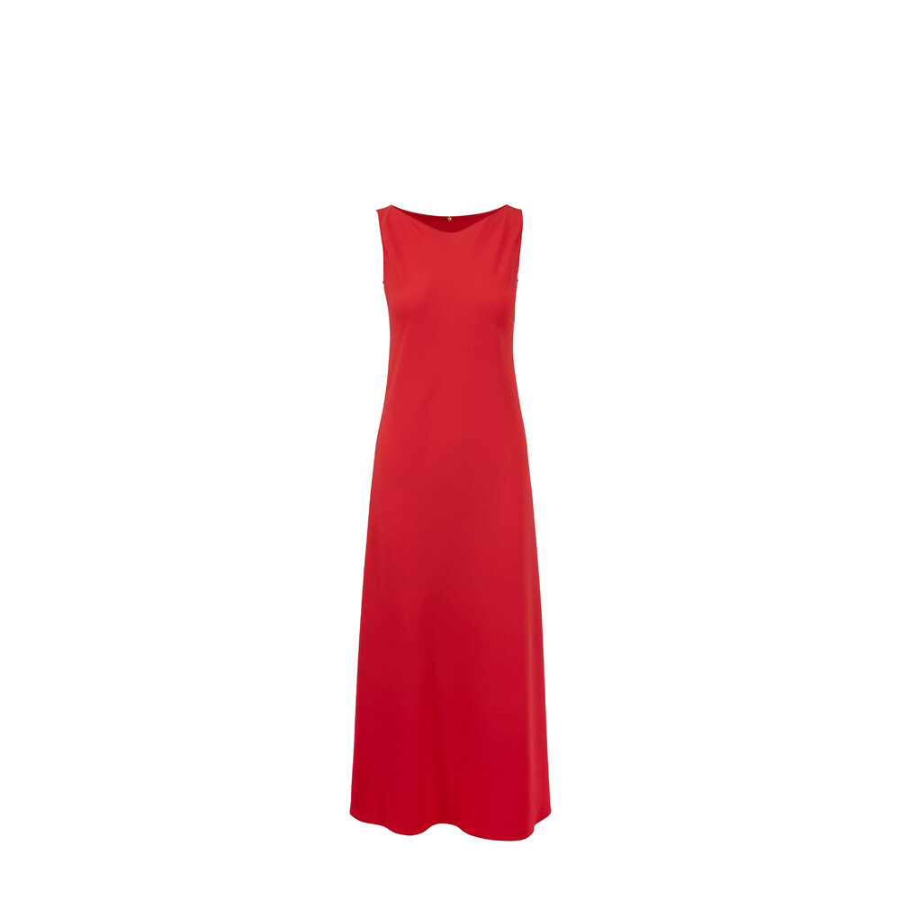Peter Cohen - Coral Crêpe Sleeveless Maxi Dress | Mitchell Stores