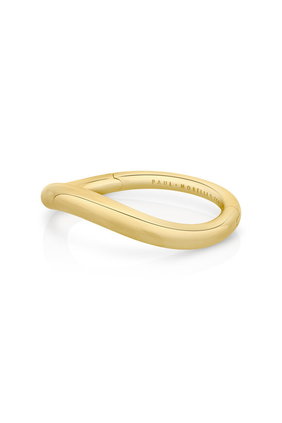 Paul Morelli 18k Yellow Gold Ultimate Wavy Bangle Bracelet - view 1