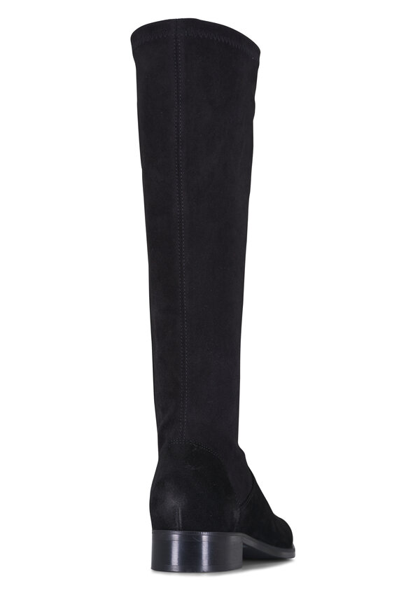 Aquatalia Sabrina Black Suede Tall Boot, 30mm - view 3
