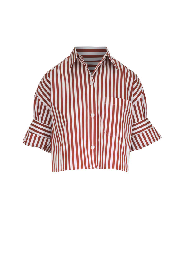 TWP - Next Ex Crystal Embellished Crop Blouse | Mitchell Stores