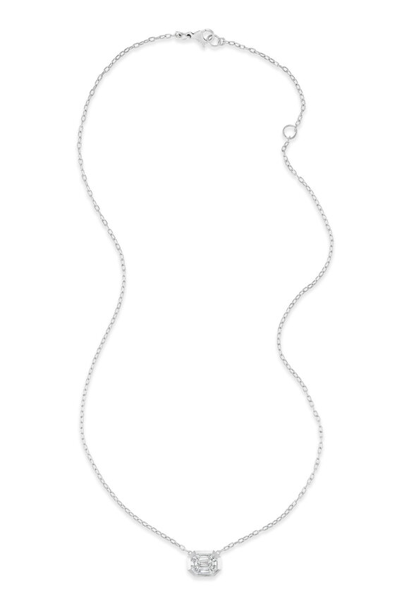 Nam Cho 18k White Gold Diamond Mosaic Pendant Necklace