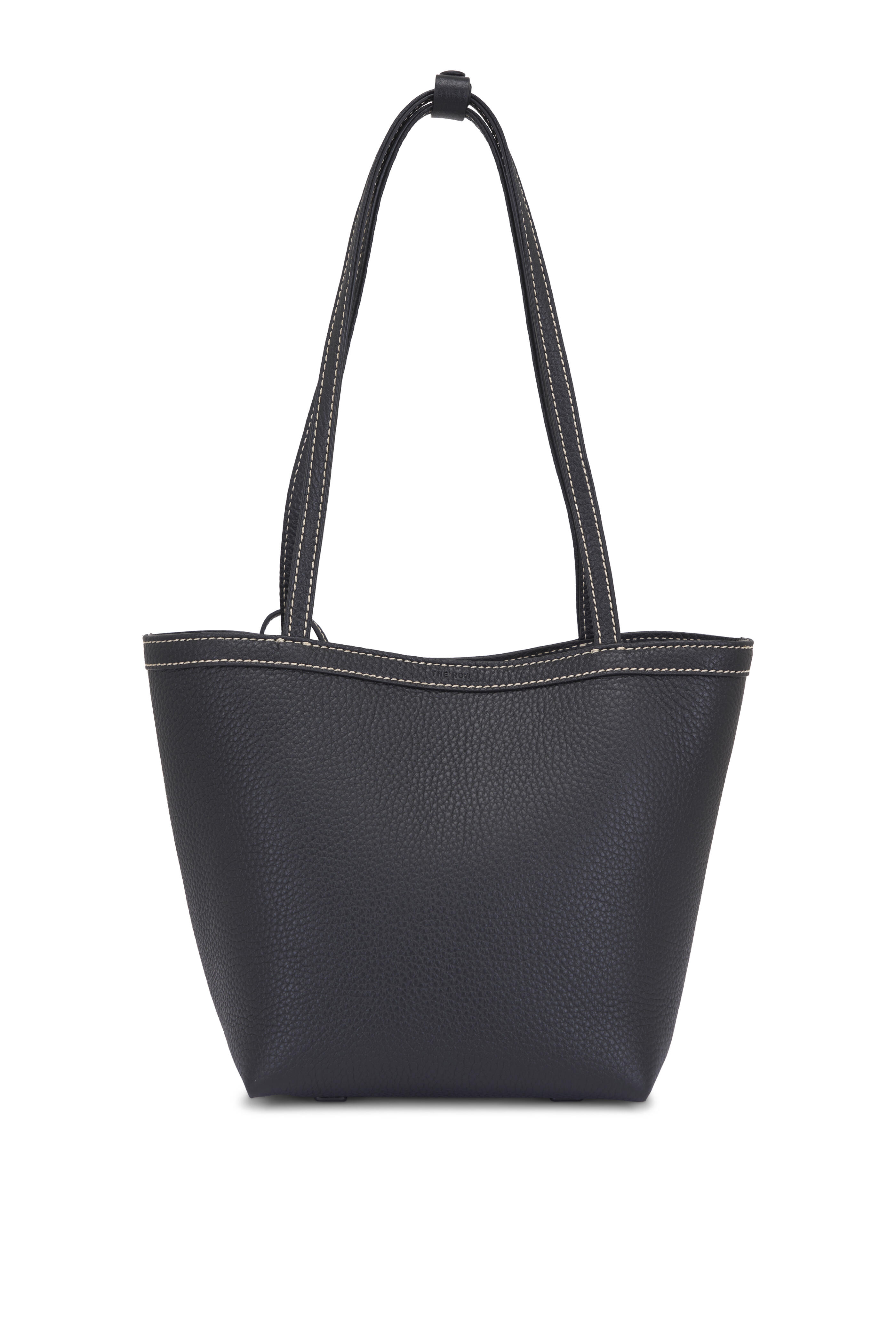 The Row - Medium Park Black & Ecru Stitch Tote