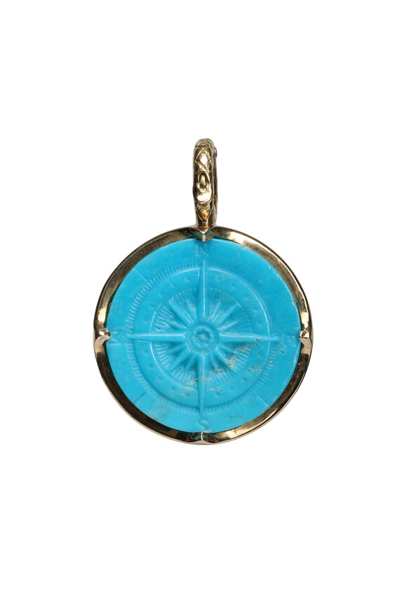 Ray Griffiths Kingsman Turquoise Compass Pendant