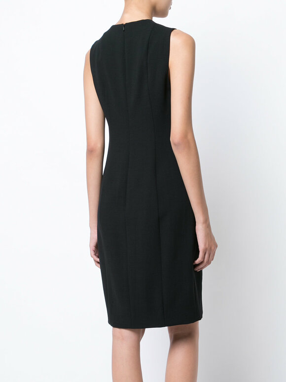 Akris - Black Wool Double-Faced Dress